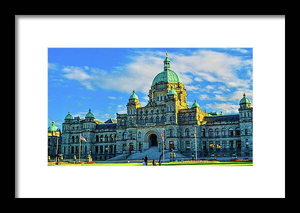 Buildings Framed Print featuring the photograph Parliament Victoria BC by Jason Brooks