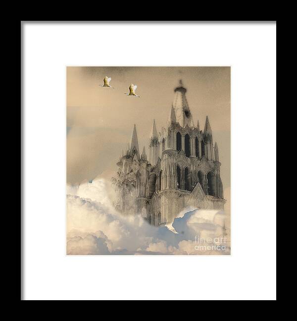 Composite Framed Print featuring the photograph Parroquia Rising by Barry Weiss