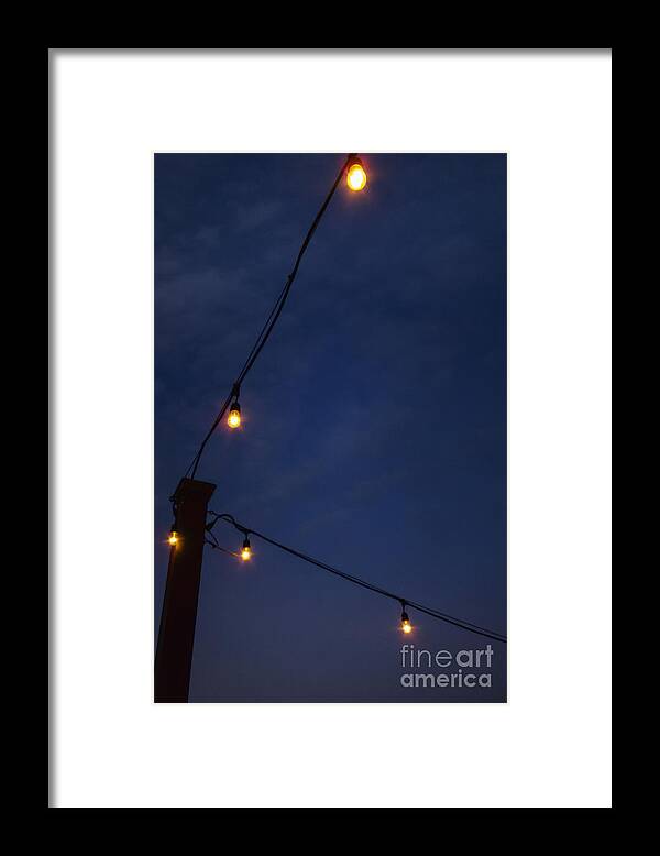 Lights Framed Print featuring the photograph Party on the Deck by Margie Hurwich