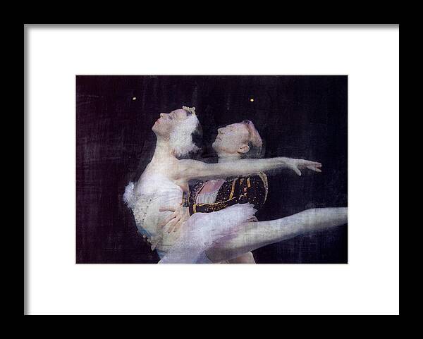 Ballet Framed Print featuring the mixed media Pas de Deux by Bob Senesac