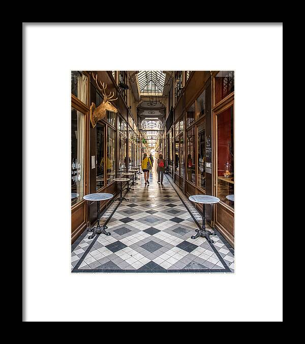 Paris Framed Print featuring the photograph Passage du Grand Cerf by Gary Karlsen