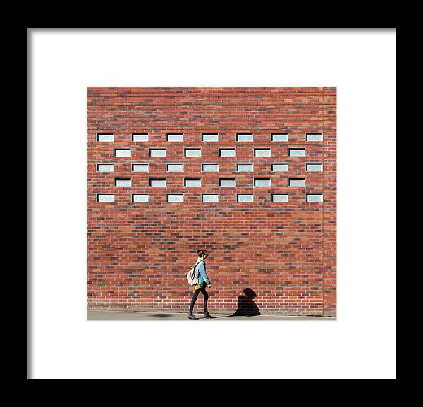 Urban Framed Print featuring the photograph Passing By by Stuart Allen