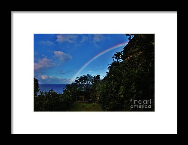 Rainbow Framed Print featuring the photograph Passing Showers by Craig Wood