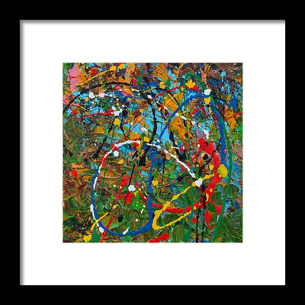 Modern Framed Print featuring the painting Passionate Moments by Donna Blackhall