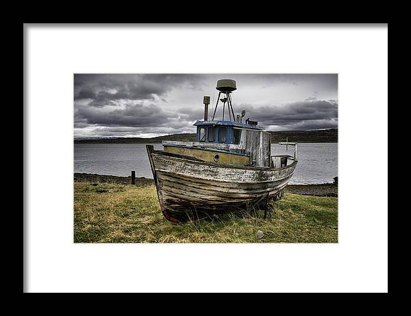 Fishing Boat Framed Print featuring the photograph Past Her Prime by Pekka Sammallahti