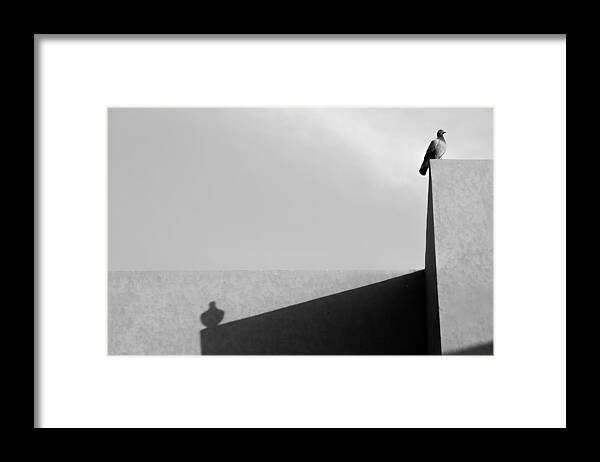 Black And White Minimalism Framed Print featuring the photograph Past Lives by Prakash Ghai