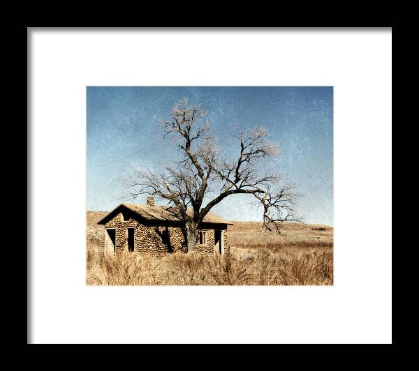 wichita Mountains Framed Print featuring the photograph Past Times in the Wichita's by Lana Trussell