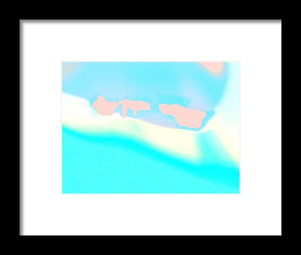 Abstract Framed Print featuring the photograph Pastel abstract landscape by Itsonlythemoon