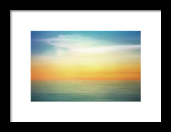 Pastel Framed Print featuring the digital art Pastel Sunrise by Scott Norris