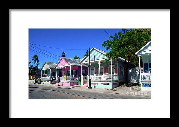 Key West Framed Print featuring the photograph Pastels of Key West by Susanne Van Hulst