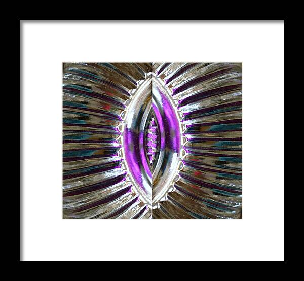 Shiny Framed Print featuring the digital art Patch Graphic series #44 by Scott S Baker