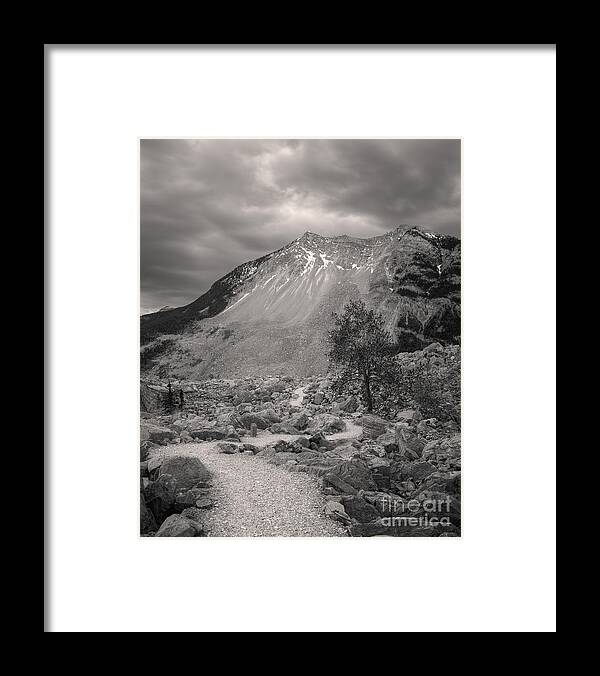 Landscape Framed Print featuring the photograph Path Into the Slide by Royce Howland