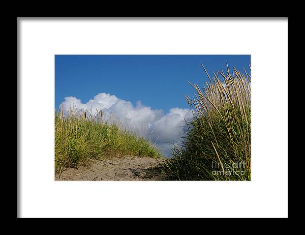 Sea Framed Print featuring the photograph Path to the Beach by Jeanette French