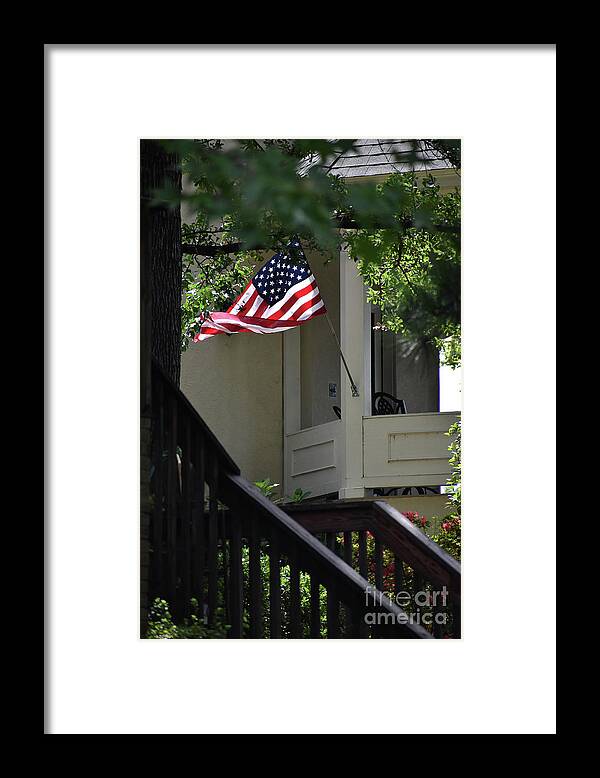 Culture Framed Print featuring the photograph Patriot Neighbor by Skip Willits