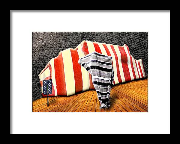 Politics Framed Print featuring the photograph Patriot Sack by Steven Robiner