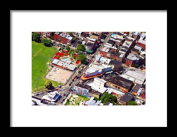 Pats Framed Print featuring the photograph Pats King of Steaks and Genos Steaks South Philadelphia 4542 by Duncan Pearson