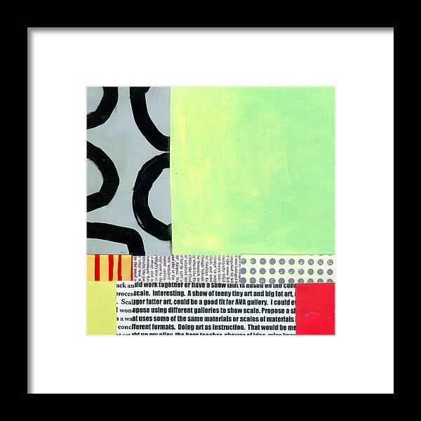 Abstract Art Framed Print featuring the painting Pattern # 12 by Jane Davies