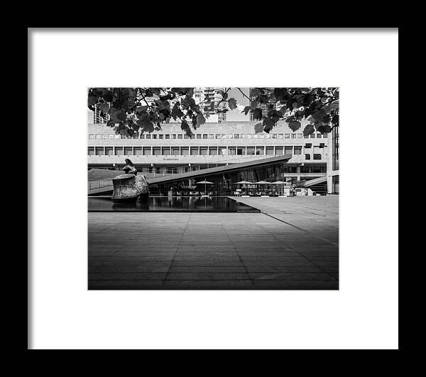 Lincoln Center Framed Print featuring the photograph Paul Milstein Pool and Terrace, Hearst Plaza by Stephen Russell Shilling