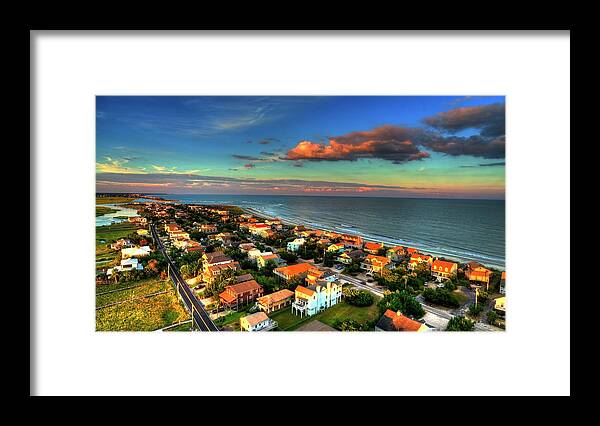 Pawleys Island Framed Print featuring the photograph Pawleys Colorful Dusk by Robbie Bischoff