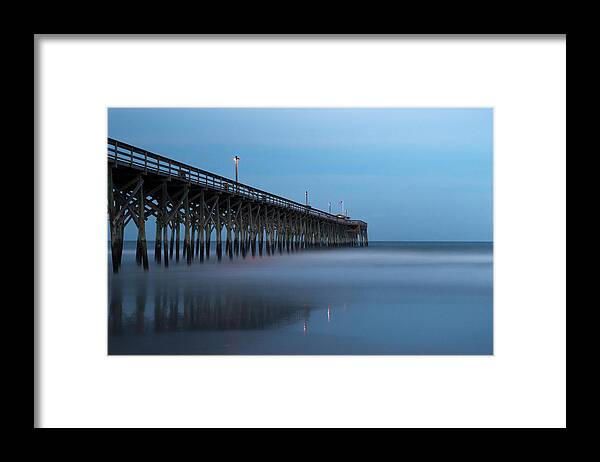 Pawleys Island Framed Print featuring the photograph Pawleys Island Pier during the Blue Hour by Ivo Kerssemakers
