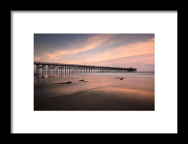 Pawleys Island Framed Print featuring the photograph Pawleys Island Pier Sunset by Ivo Kerssemakers