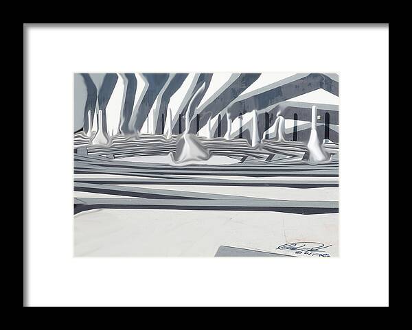 Abstract Framed Print featuring the digital art Pawns by Leon deVose