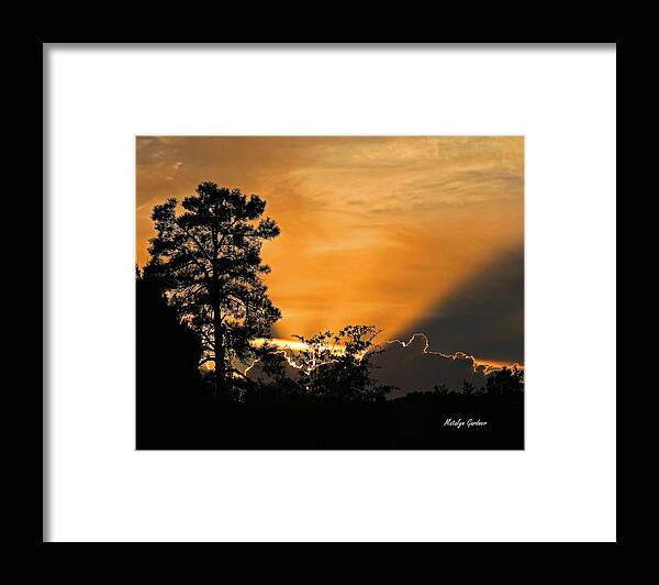Sunset Framed Print featuring the photograph Payson Sunset by Matalyn Gardner