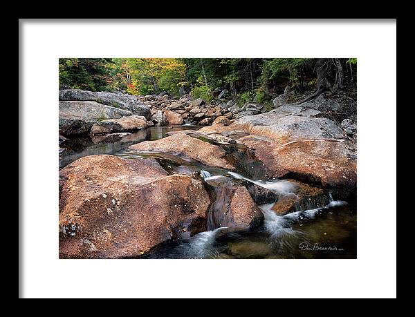 New Hampshire Framed Print featuring the photograph Peabody River 1862 by Dan Beauvais