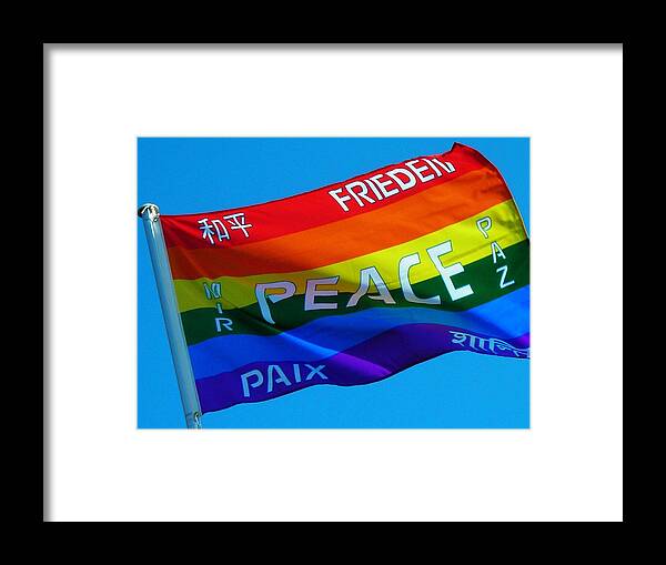Peace Framed Print featuring the photograph Peace - Paz - Paix by Juergen Weiss
