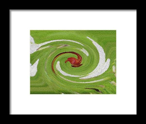 Bird Framed Print featuring the digital art Peace and Love by Sonali Gangane