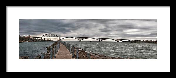 Bridge Framed Print featuring the photograph Peace Bridge by Guy Whiteley