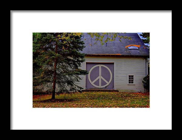 Photograph Framed Print featuring the photograph Peace Out by Tricia Marchlik