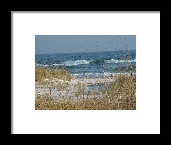 Florida Framed Print featuring the photograph Peaceful Beach Shoreline by Patty Vicknair