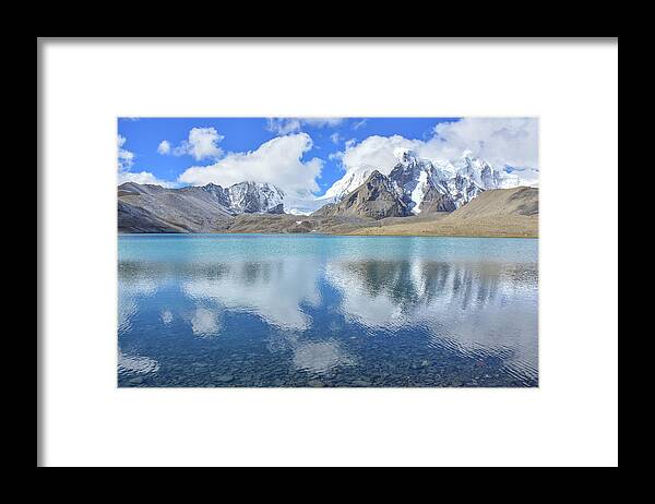 Mountain Framed Print featuring the photograph Peaceful Day by Happy Home Artistry