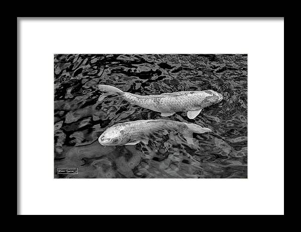  Framed Print featuring the photograph Peaceful Koi by Kim Sowa