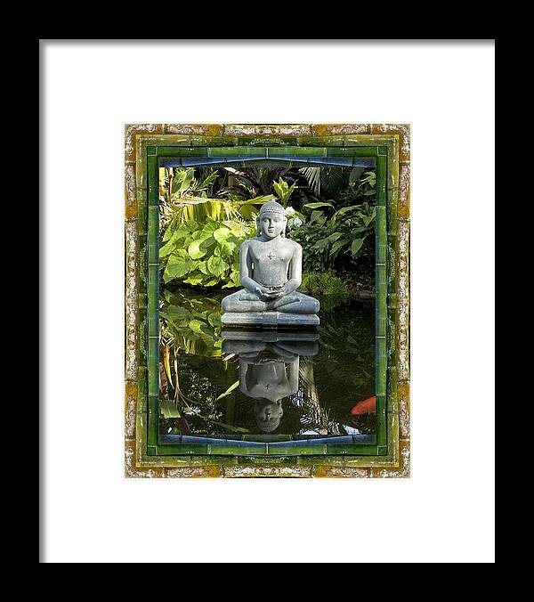 Mandalas Framed Print featuring the photograph Peaceful Reflection by Bell And Todd