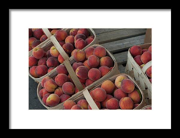 Summer Framed Print featuring the photograph Peaches by Joye Ardyn Durham