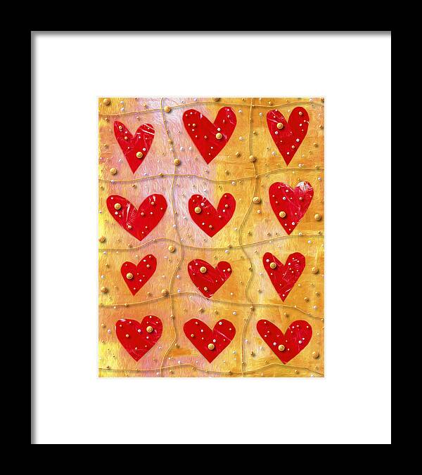 Hearts Framed Print featuring the photograph Pearly Hearts Valentine by Carol Leigh