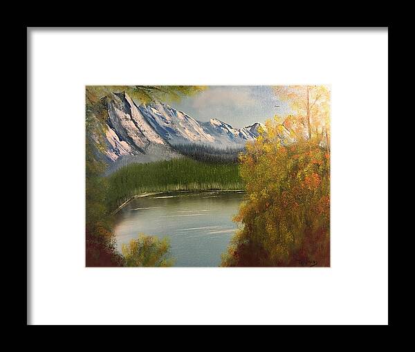 Mountain Framed Print featuring the painting Peek-a-boo Mountain by Thomas Janos