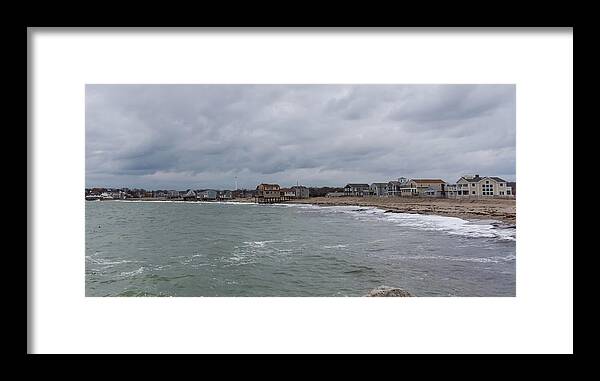 Scituate Framed Print featuring the photograph Peggoty Beach in Scituate Massachusetts by Brian MacLean