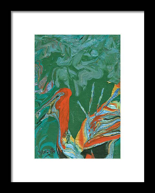 Pelican Framed Print featuring the painting Pelican Pride by Donna Blackhall