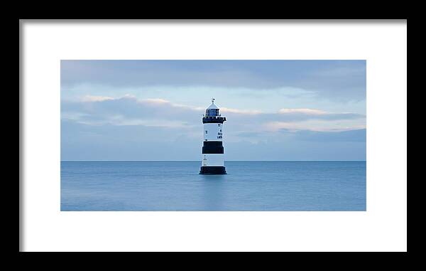 Penmon Lighthouse Framed Print featuring the photograph Penmon Lighthouse by Stephen Taylor