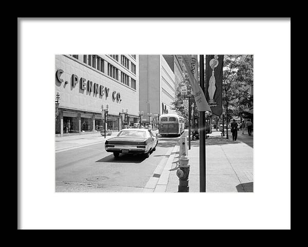 Book Work Framed Print featuring the photograph Penney's and Donaldsons 1971 by Mike Evangelist