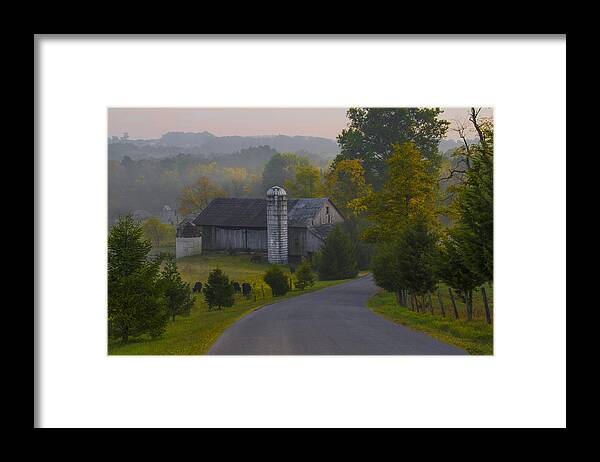 Rural Framed Print featuring the photograph Pennsylvania Country Road by Bill Cannon
