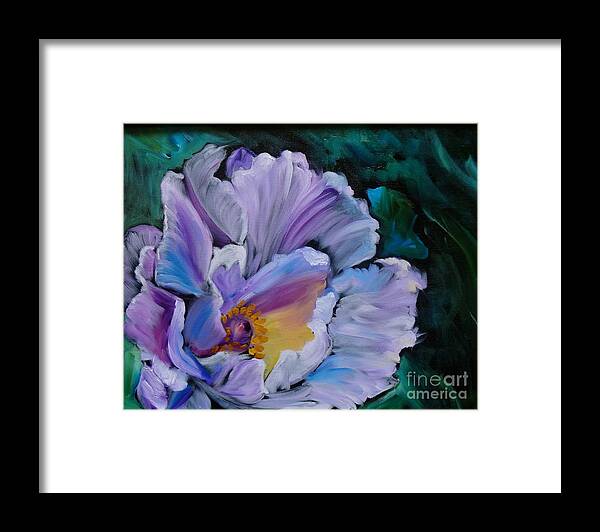 Peony Framed Print featuring the painting Peony I by Jenny Lee