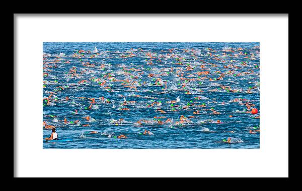 Photography Framed Print featuring the photograph People Competing In The Ford Ironman by Panoramic Images