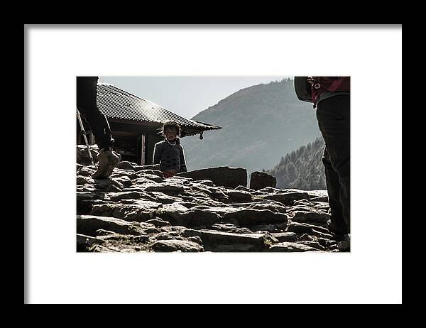 Nepal Framed Print featuring the photograph People Watching by Owen Weber
