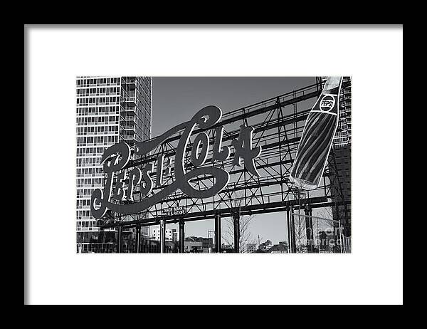 Clarence Holmes Framed Print featuring the photograph Pepsi-Cola Sign II by Clarence Holmes