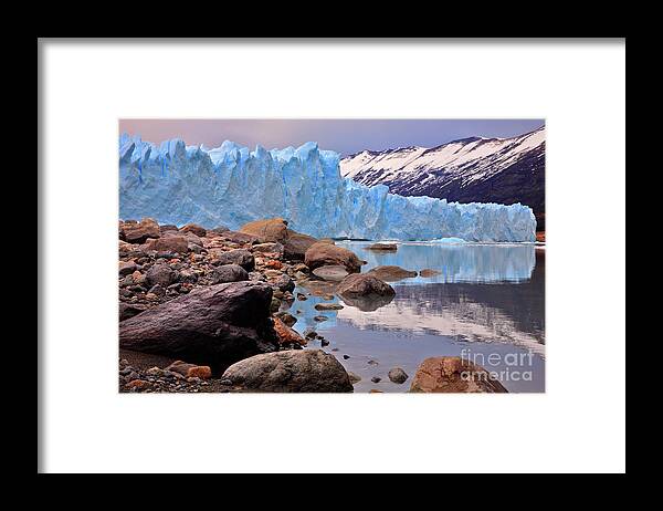 Perito Mopreno Framed Print featuring the photograph Perito Moreno 001 by Bernardo Galmarini