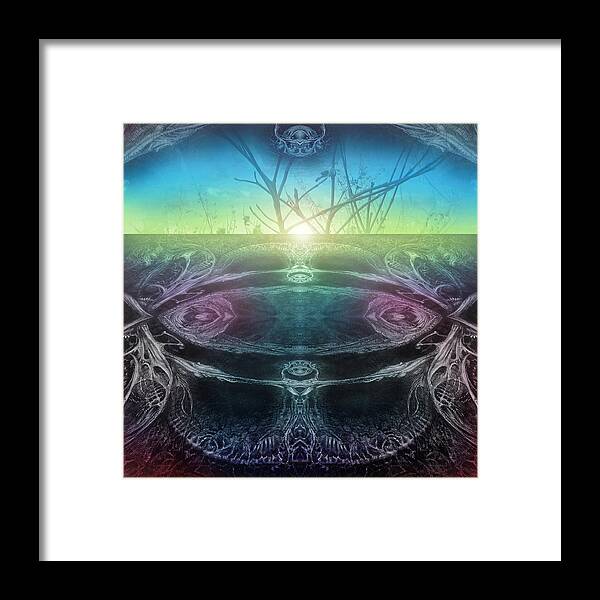 Digital Framed Print featuring the digital art Perpetual Motion Landscape by Otto Rapp